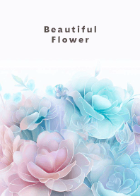 Beautiful Flower-PINK&BLUE- 18