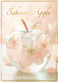 ベージュ　桜アップル