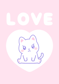 Cute white cat theme [Love]