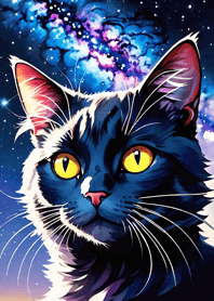 Night Moon Star Cat F59B10