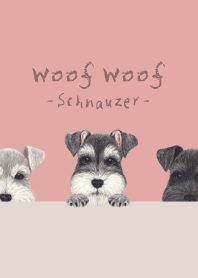 Woof Woof - Schnauzer - PINK LEMONADE