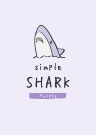 simple shark - Purple -