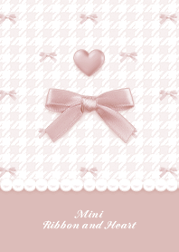 Mini Ribbon & Heart HT2 -  Pink 04