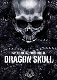Speed metal bone fire Dragon skull 46
