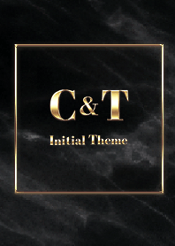 [ C&T ]  Initial Theme Gold Black