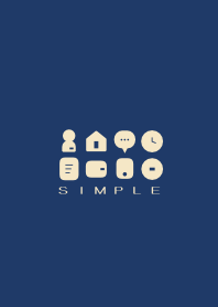 SIMPLE(beige blue)V.848b