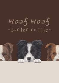 Woof Woof-Border Collie-DARK BROWN[rev.]