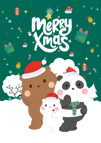 คริสต์มาส วันหิมะตก สีเขียว