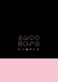 SIMPLE(black pink)V.339
