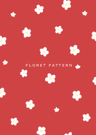 Floret Pattern -  02-03 Beige Red 02