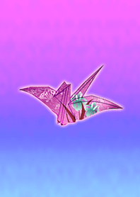 Washi Tsuru Purple Pink