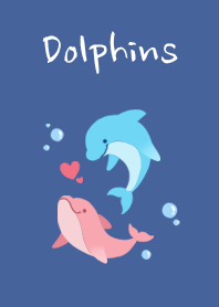 Pink&Azure Dolphins
