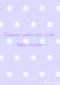 Summer polka dot cider light purple
