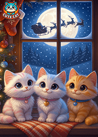 Cute cat : Christmas Eve