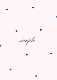 heart & pattern* lightpink_navy.