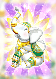White elephants with great luck