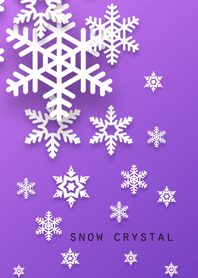 snow crystal [purple blue]
