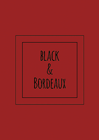 Black & Bordeaux / Line Square