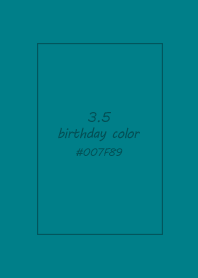 birthday color - March 5