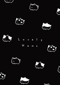 Kawaii Hamster | black.