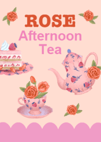 ชาโรสและเค้กสตรอว์เบอร์รี่