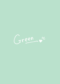 Dull green and heart.