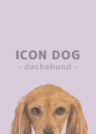 ICON DOG - dachshund - PASTEL PL/07