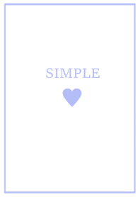 SIMPLE HEART =ice blue=