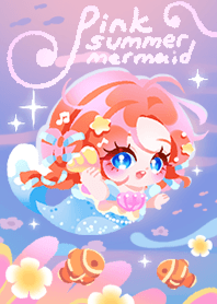 pink summer mermaid