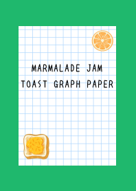 MARMALADE JAM TOAST GRAPH PAPER-GREEN-WH