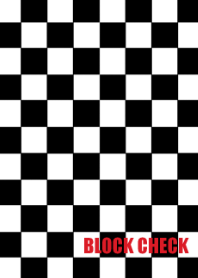 BLOCK CHECK*Black*White***