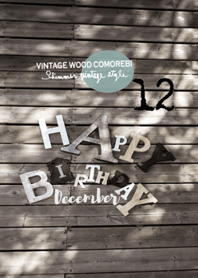 12. Comorebi HAPPY BIRTHDAY in DECEMBER