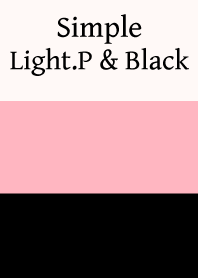 Simple lightpink & black.