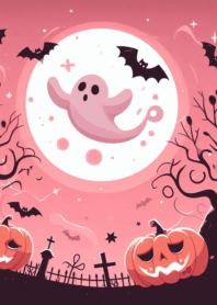 สุขสันต์วันฮาโลวีน 2024 สีชมพู
