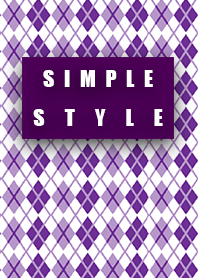 Check Purple Pink Simple Style