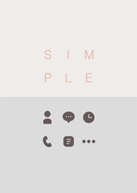 SIMPLE / beige-gray