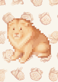 Lion Random Theme Pixel Beige||03