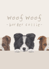 Woof Woof - Border Collie - BEIGE/BROWN