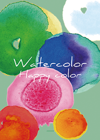 Mint Green : Watercolor & letter