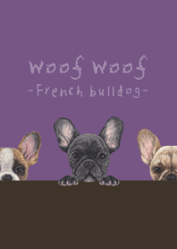 Woof Woof-French bulldog-ANCIENT PURPLE