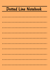 Dotted Line Color Notebook/ORANGE/BEIGE