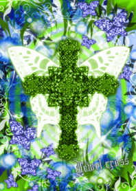 Jewel cross -Magical butterfly-