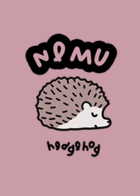 Hedgehog NEMU NEMU dull pink.