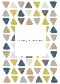 三角パターン5-水彩画-
