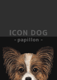 ICON DOG - Papillon - BLACK/04