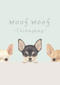 Woof Woof - Chihuahua - PASTEL GREEN