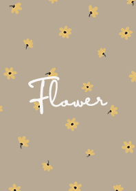 petite flower y / tan