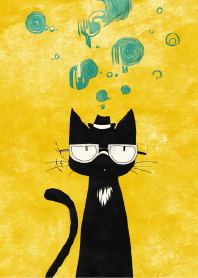 The Black Cat Detective's Contemplation