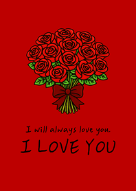 愛しい人よ 愛しているよ（赤）