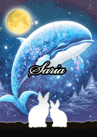 Saria Beautiful rabbit & whale